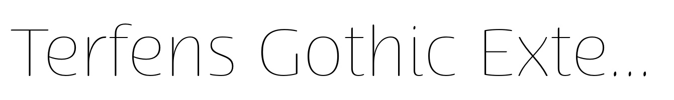 Terfens Gothic Extended Thin